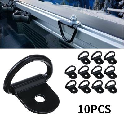10 pezzi in acciaio inossidabile a forma di D gancio per tirare ancoraggi anello in ferro anello di ancoraggio per rimorchi per camion accessori per barche