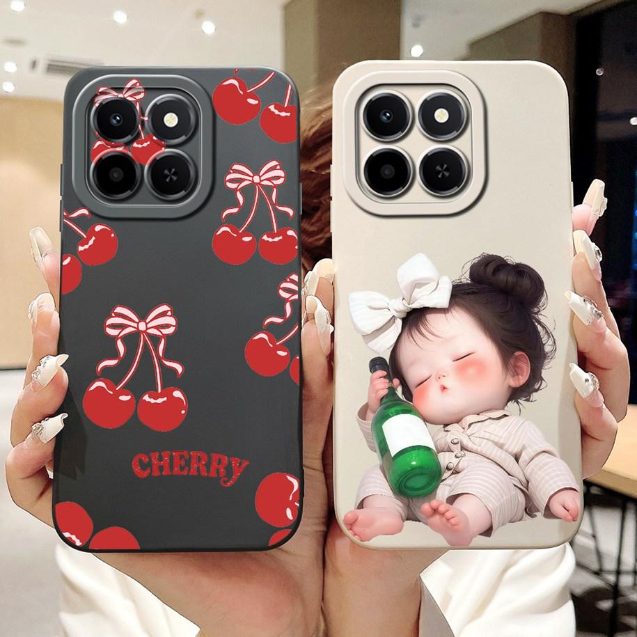 For Cover Honor X6c Phone Case Cute Cartoon Rabbit Love Heart Shockproof Funda For HonorX6c 4G NIC-LX1 NIC-LX2 NIC-LX3 X 6c Capa