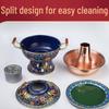 Qiu Qiao 20cm Cloisonné Copper Hot Pot