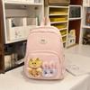 Schoolbag fog sweet waxy doll sweet and cute backpack kindergarten middle and large class bag spring outing research light small backpack