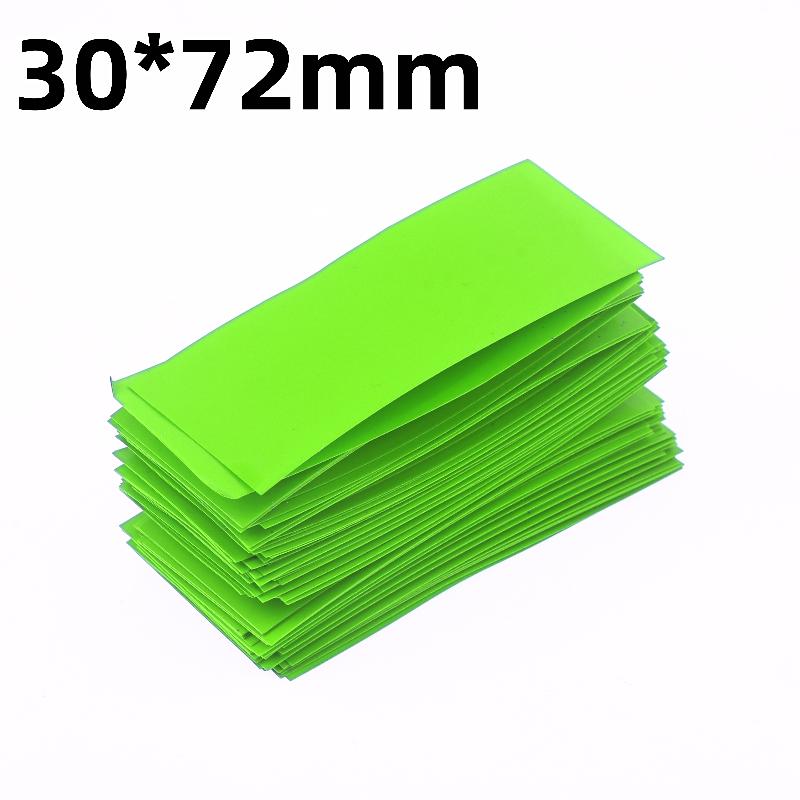 

100Pcs Self-Adhesive Flat PVC Heat Shrink Tubing Battery Wrap Insulator Assorted Kit For 18650 Lithium Battery Heat Shrink Tube