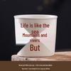 Cross-Border Ceramic Ash Ink Wash Landscape Tea Cup - Custom Logo