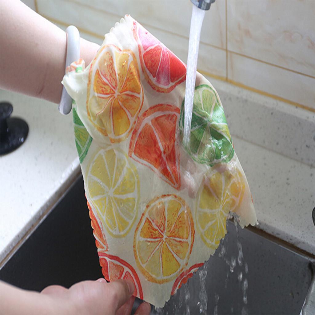 3pc Beeswax Fresh Cloth Organic Cotton Reusable Food Grade Packaging Cloth