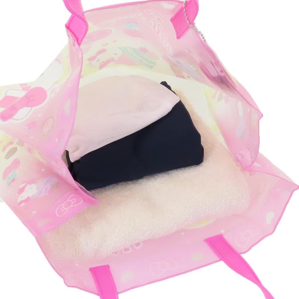 Gusseted PVC Hello Pink [Takanami] Bag, Kitty,