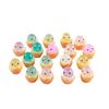 Luminous Egg Waffle Hatching Chick Resin Jewelry Accessory Keychain for Kids
