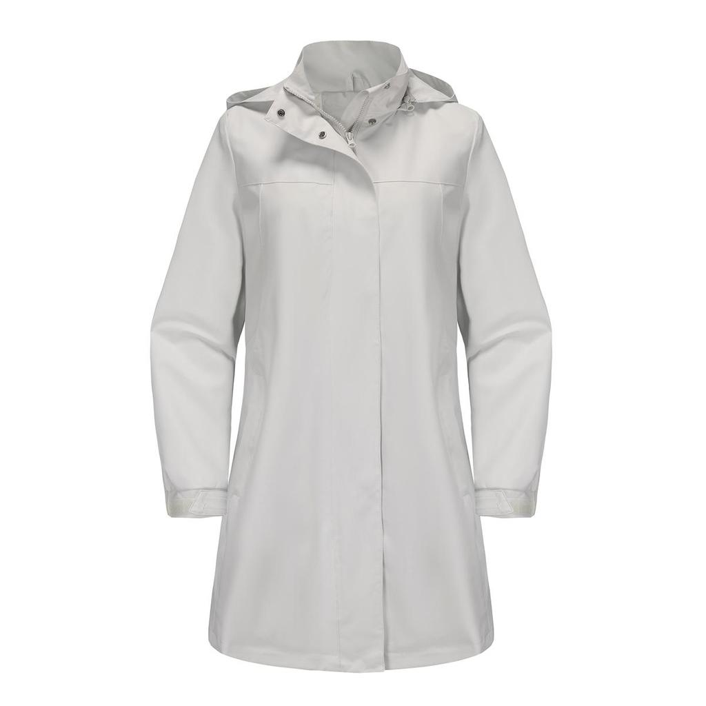 Trench-coat à manches longues pour femme, veste à capuche amovible, coupe-vent anti-éclaboussures, vêtements d'extérieur fins pour l'automne et le printemps