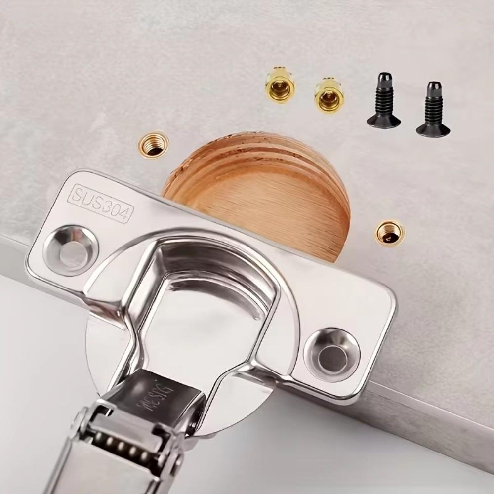 10 Sets Cabinet Door Fix Metal Fastener Inserts Furniture Door Fix Inserts Furniture Door