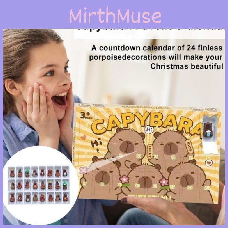 Capybara Countdown Weihnachtskalender Blind Box Spielfiguren Geschenk Dekorativ