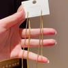 Elegant Retro-Style Snake Bone Chain Tassel Earrings for Women