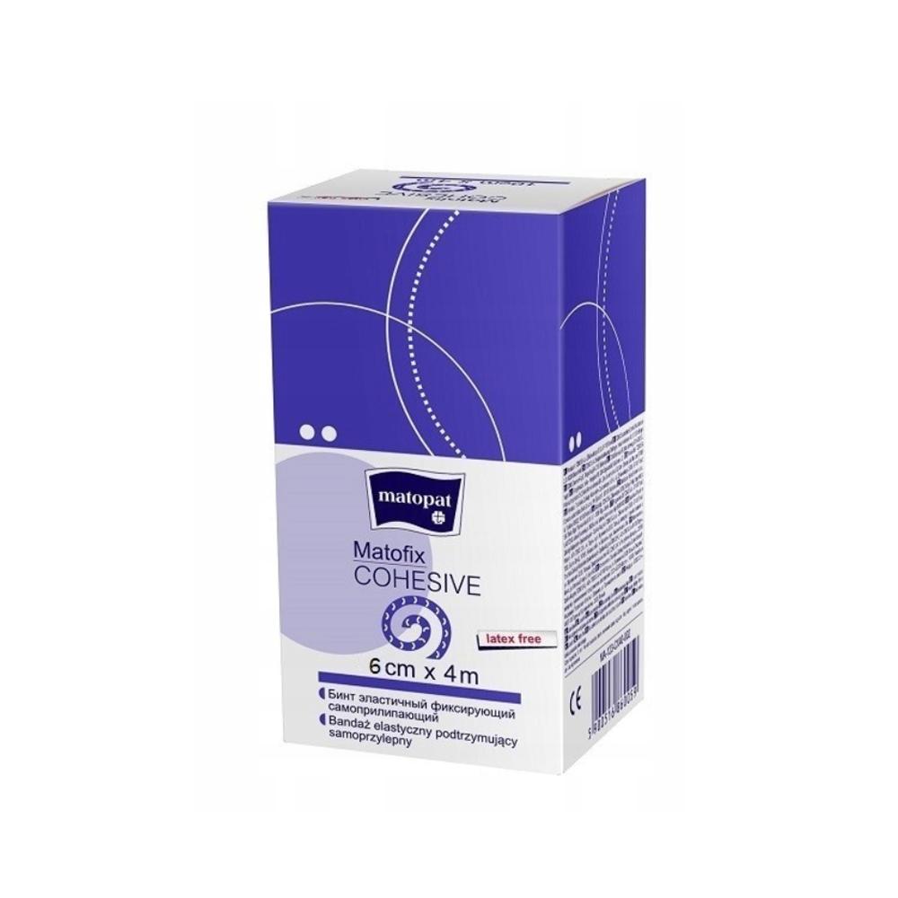 Cohesive Bandage 6cm x 4m Elastic Self-Adhesive Matofix Cohesive 1 pc
