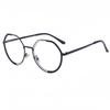 European and American new men's and women's ultra-light Internet celebrity round face polygonal glasses frame contrasting color anti-blue ligh