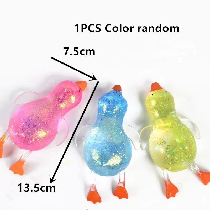 

Maltose Vivid Aurora Duck Press Plaything Plush Cute Animal Stress Relief Decompression Stretch Toy For Adults And Children Gift