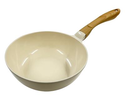 Nansen Japan Lightweight and Easy-to-Use Ceramic Frying Pan, Deep Type, 28cm, IH and Gas Stove Compatible, Metal Spatula Safe, Non-Stick