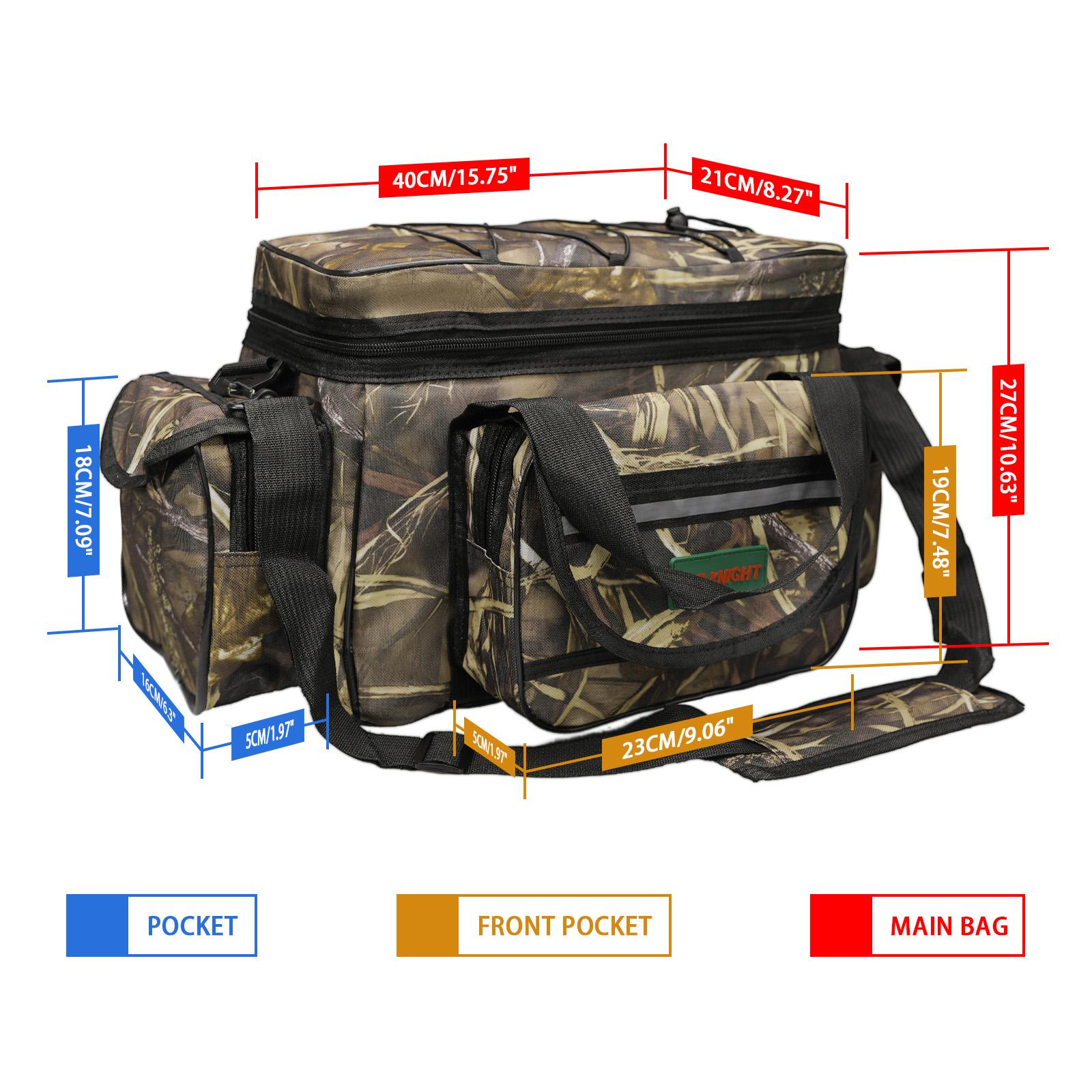SeaKnight Brand SK003 22L Large Fishing Bag Waterproof Nylon Multifunctional Fishing Tackle Pack Outdoor Shoulder Bag 50*27*28cm