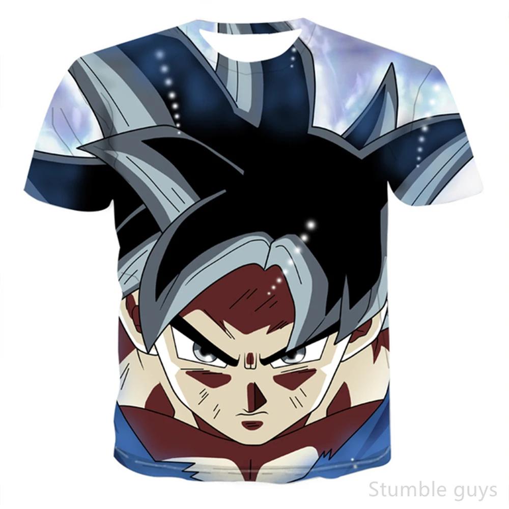 Dragon Ball Kids Boys and Girls T-Shirt Super Kid Goku Super Saiyan Fashion Streetwear 100