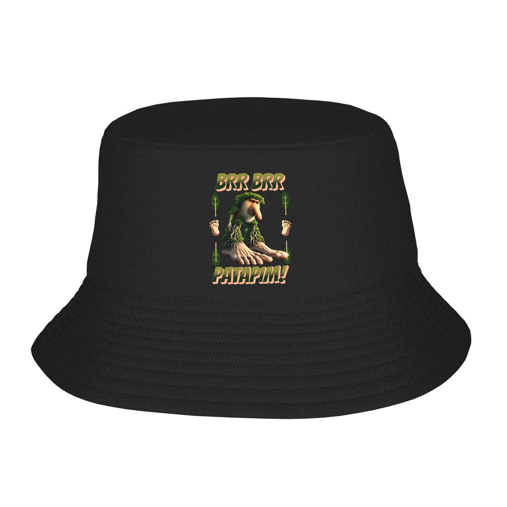 Unisex Bucket Hats Brainrot Brr Brr Patapim Beach Hatwear Camping Fishing Fisherman Caps Italian Meme Session Hat Dropshipping