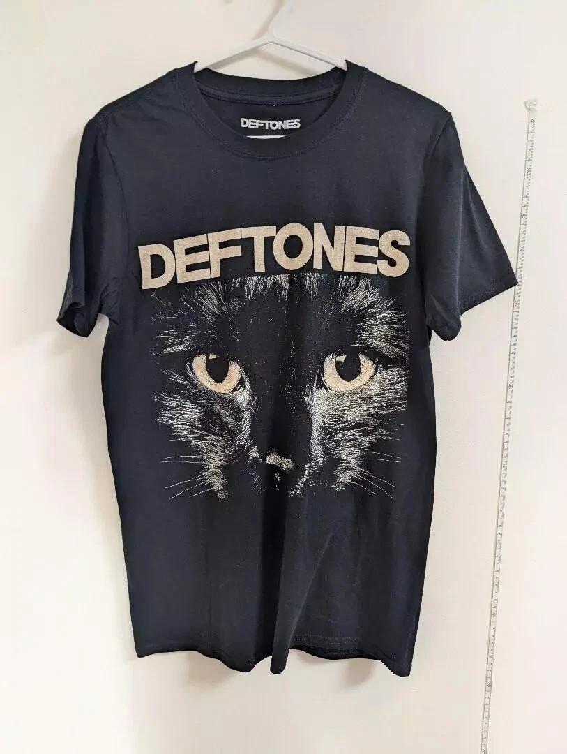 90s basic black Retro style Deftones Unisex T shirt basic tee L