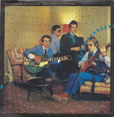 7-inch vinylplaat ELVIS COSTELLO THE ATTRACTIES I Don't Want To Go To Chelsea Y ADA3 RADAR 1978 UK Rock Gebruikt