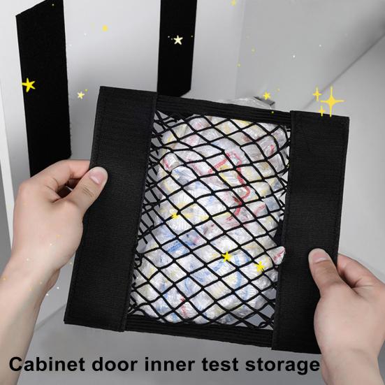 Yousheng Aufbewahrungsnetztasche mit Befestigungsband, hohl, sichtbare Unterwäsche, Plastikfolie, Kleinigkeiten, Organizer, Netztasche