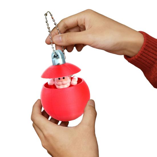 

Christmas Balls Ornaments Claus/Reindeer/Snowman Hiden Xmas Ball 3D Printed Santa Xmas Santa Claus