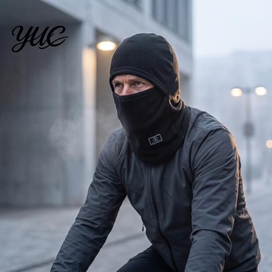 Fleece Ski Mask Outdoor Cycling Balaclava Face Mask, Winter Windproof Full Cover Neck Gaiter for Men Women Thermal Headgear