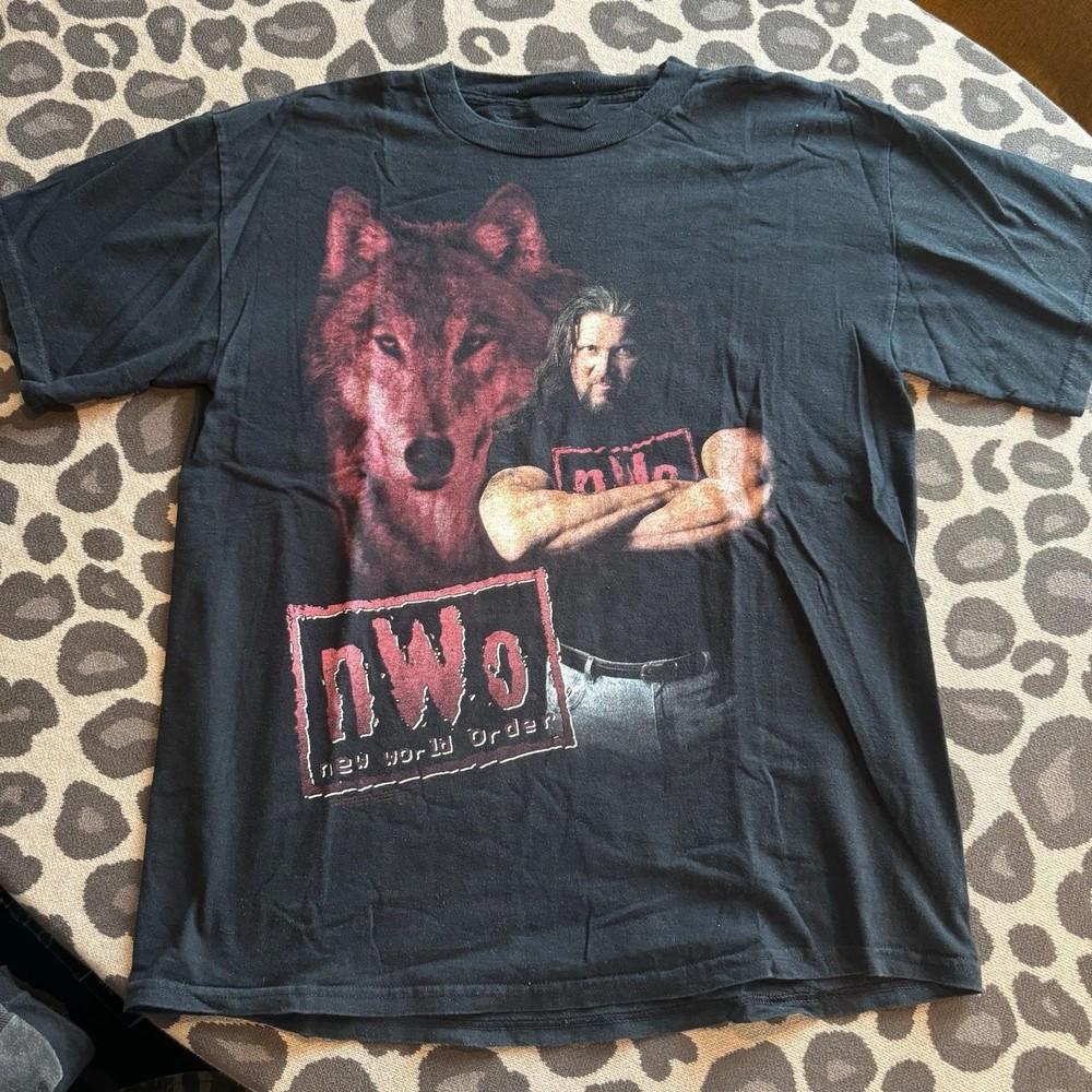 Vtg Kevin Nash NWO New World Order Wolf Pack Shirt Remake Cotton CM089 Unisex T-Shirt XL