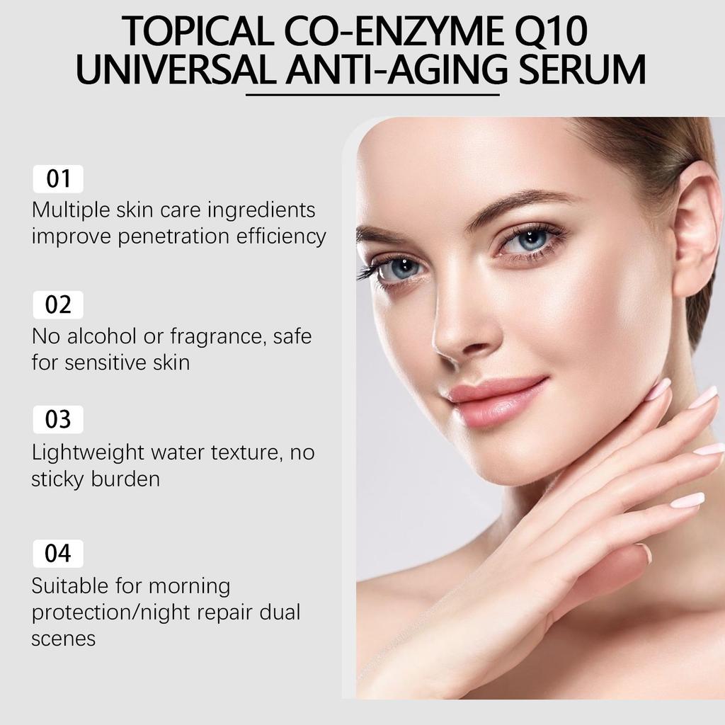 Face & Neck Firming Serum Deep Nourish Fade Fine Lines Lifting Tighten Skin Topical Co-Enzyme Q10 Universal Anti-Aging Serum