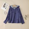 ZANZEA Women Hoodies Casual Long Sleeve Thin Cardigan Blouse