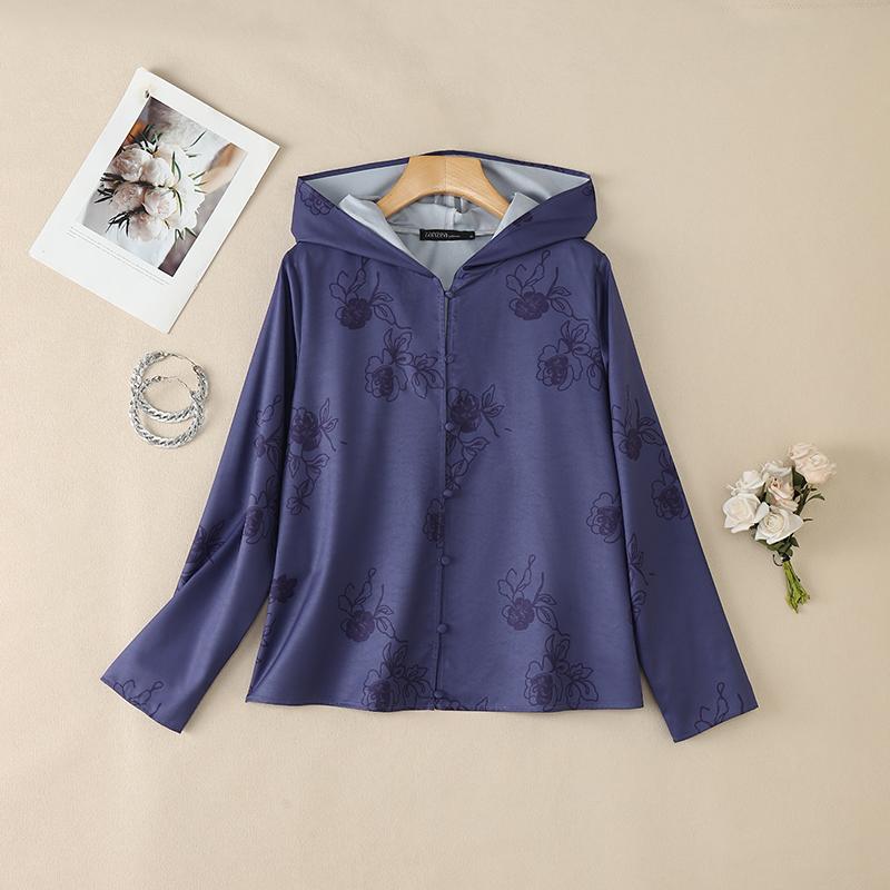 ZANZEA Women Hoodies Casual Long Sleeve Thin Cardigan Blouse