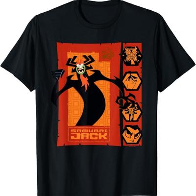 Ripple Junction x Samurai Jack Aku Close-Up Moods Cartoon T-Shirt