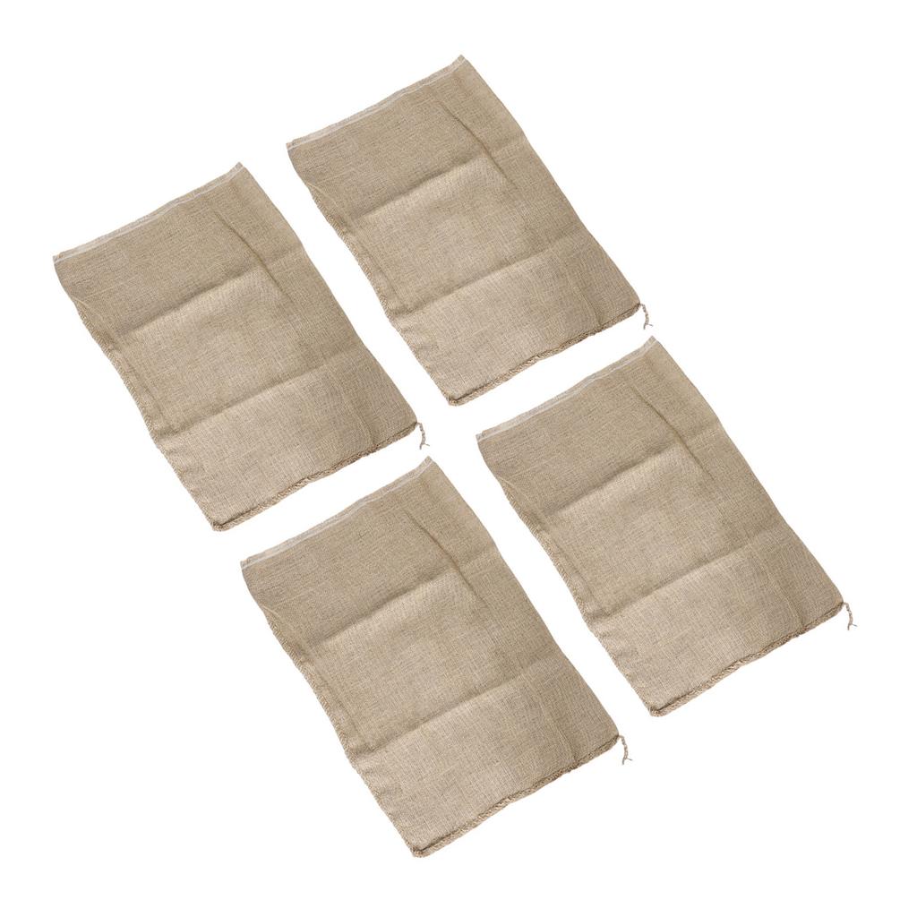 4PCS Reusable Burlap Bags Potato Onion Sacks for Vegetable Food Storage Family Party Outdoor Lawn Games 50x70CM