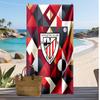 Athletic Bilbao Football Print Beach Towel, Large Soft Quick Dry Towel for Beach Camping Swimming