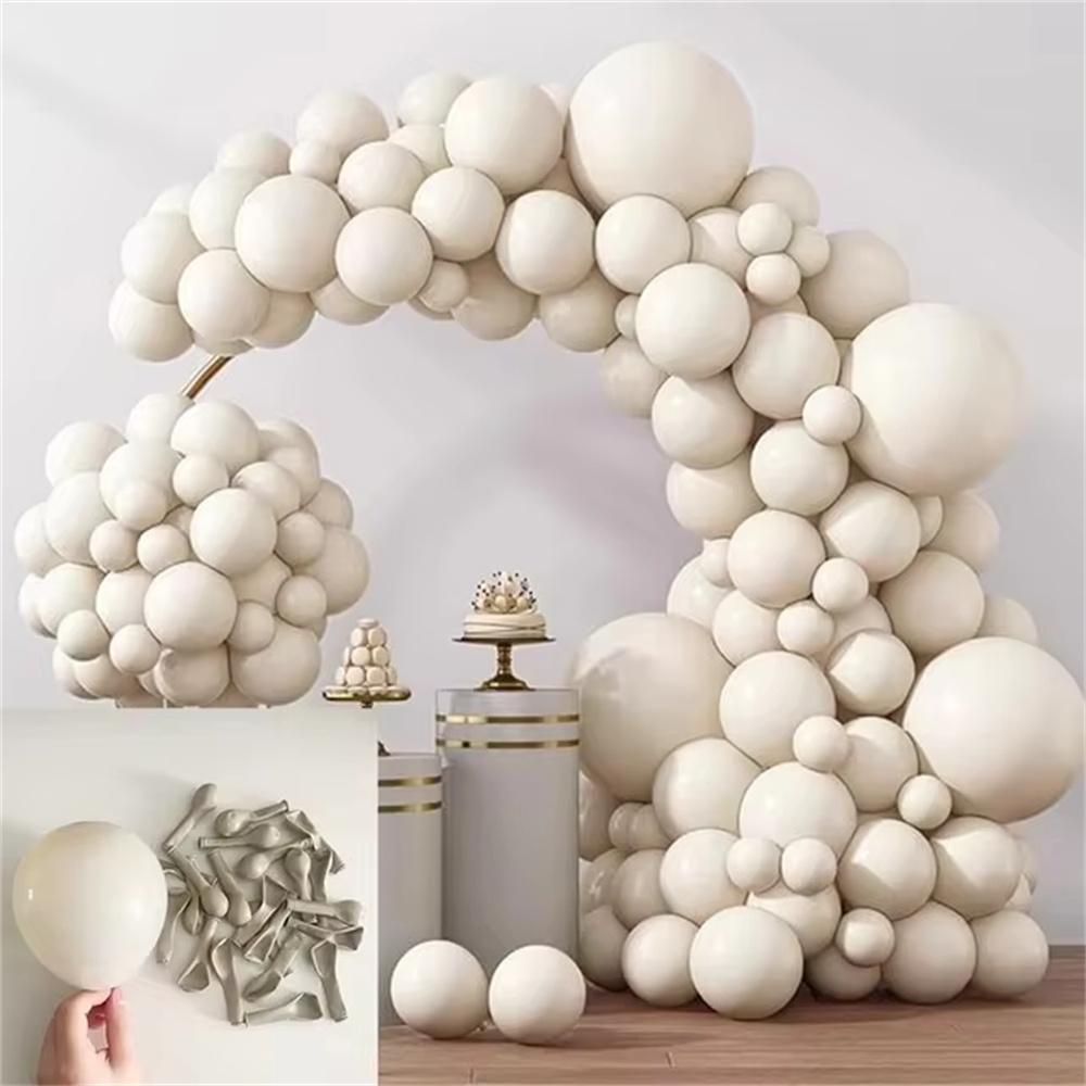 5/10/12inch Retro Sage Green Ballon Sand White Pink Blue Balloon Birthday Party Decoration Wedding Baby Shower Skin Brown Globos