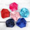 6Pcs Corsage Handmade Reversible Satin Roses Wedding Corsage DIY Hair Accessories Bridal Bouquets Small Floral Accessories