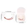 1 Paar Dentalzubehör Orthodontische Ligatur-Gummis Mit Box Bunte Zahnspangen-Dekoration Zahnmedizin Falsche Brackets Temporär