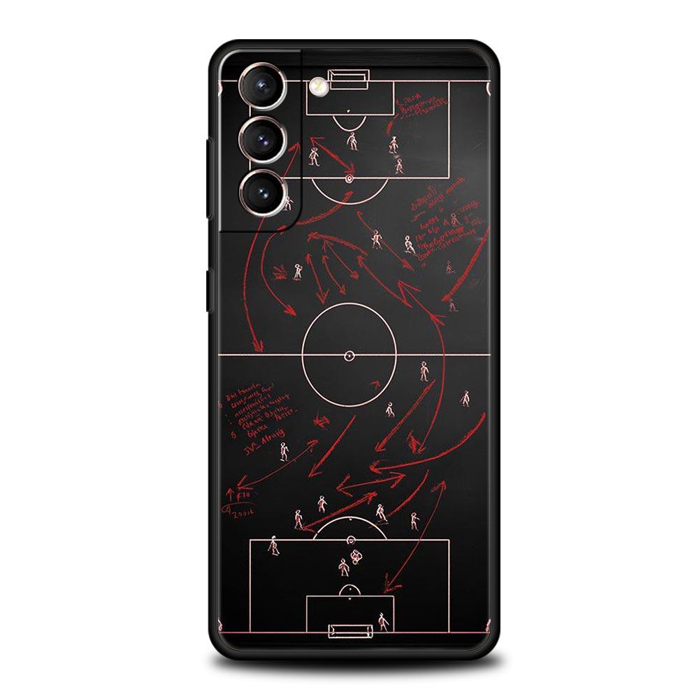 Football Basketball Tactical Board Phone Case for Samsung Galaxy S26 S25 S24 S23 S22 S20 S21 FE Ultra S25 Edge Plus 5G Soft TPU