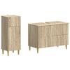 2 Piece Bathroom Cabinet Set DELFT Sonoma Oak