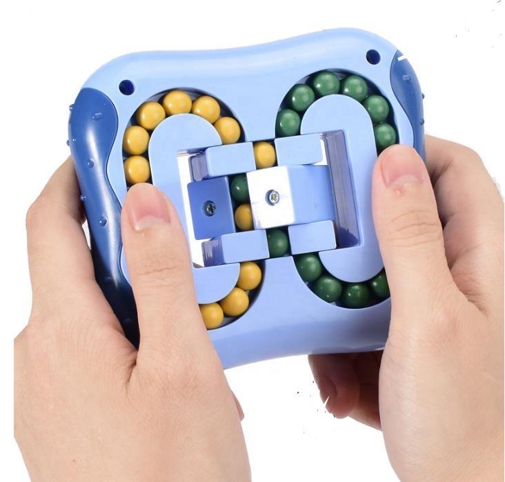 New Educational Toys Fidget Cubes Stress Puzzles Ball Magic Bean Rotating Cube синий