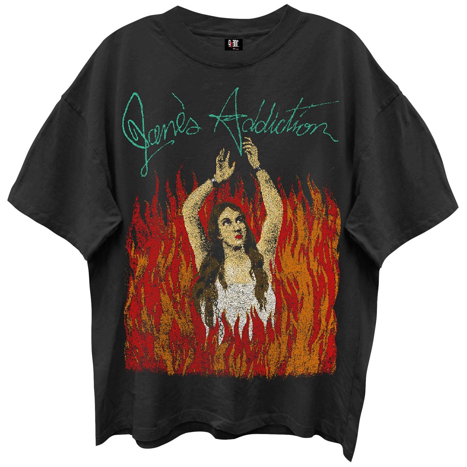 Men s Janes Addiction Burning Lady Vintage T-shirt Large Limo S