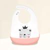 Silicone World 1PC Waterproof Bibs Baby Kids Stuff Cute Cartoon Printed Kids Bib Adjustable Soft Silicone Bib Baby Feeding Stuff