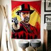 Red Dead Redemption Wall Hanging Printed Fabric Blanket Decorative Tapestries for Bedroom Living Room Home Decor