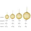 New Gold Wrought Iron Hollow Ball Ornaments for Christmas Tree