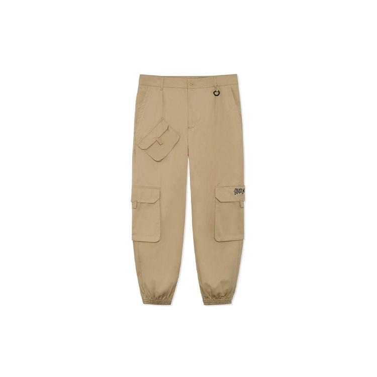 Li-Ning BadFive Changan Boy Loose Fit Cargo Pants  Khaki  Men s AKXR619-2 S