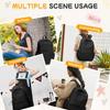 School Backpack Black Waterproof Bookbag Casual Lightweight Laptop Travel Rucksack Daypack School Bags for Boys Girls Teens