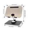 360° Rotating Acrylic Tablet Stand: Transparent, Foldable, Portable for Desktop Use