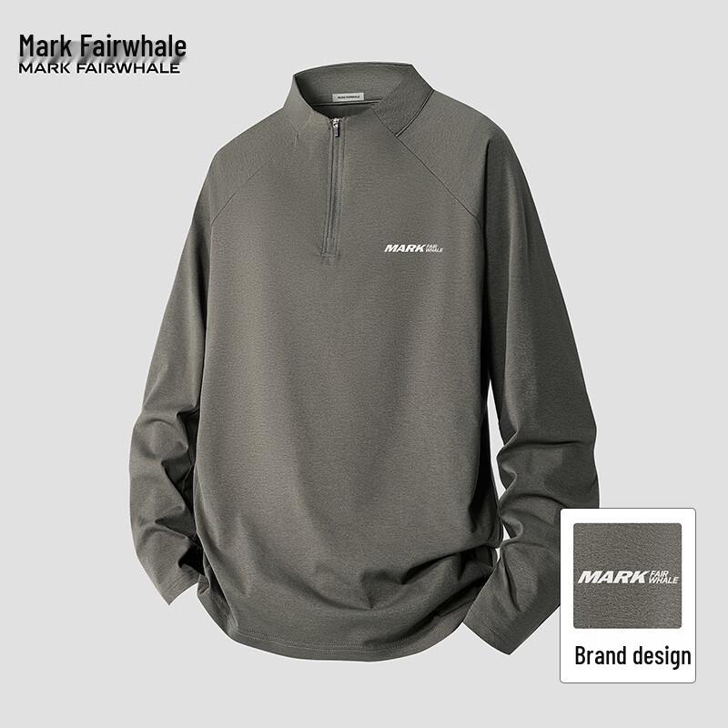 Mark Fairwhale Men's Half-Zip Long-Sleeve T-Shirt