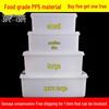 ZISIZ Large Capacity Rectangular Food Storage Container