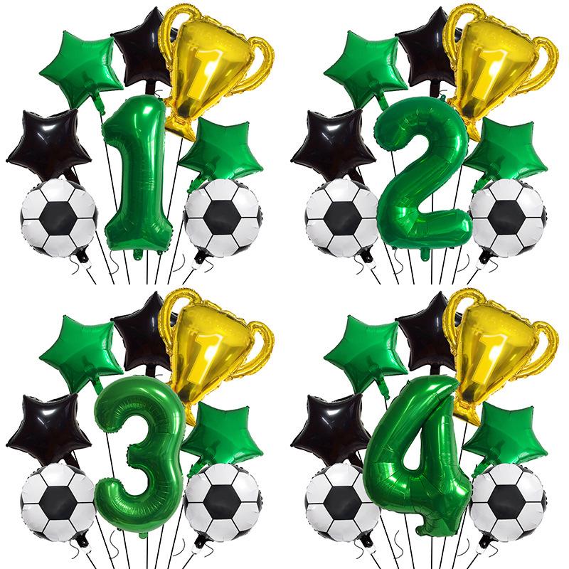 Football Champion Trophy Balloon Set World Cup Themed Party Decoration Children'S Birthday Party Photo