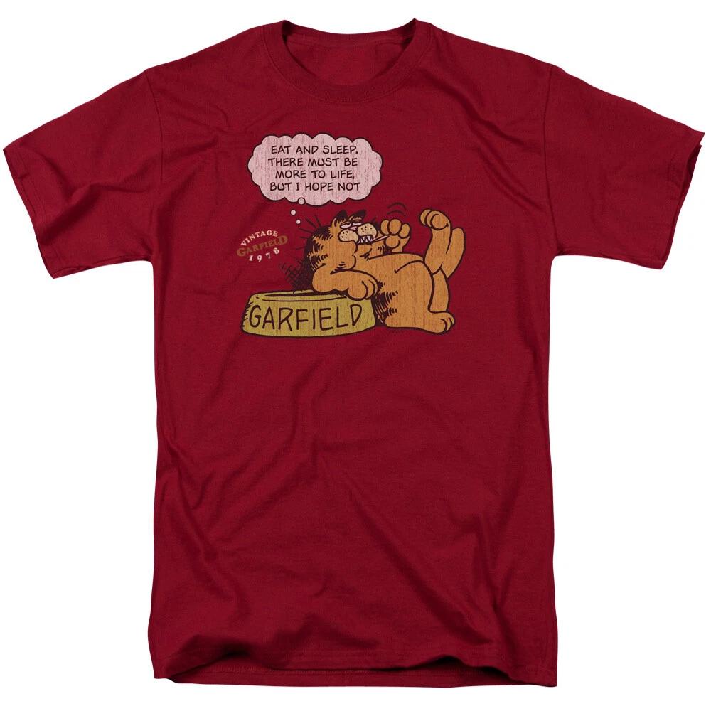 Garfield  Vintage Eat And SlFFp  T-Shirt 4XL