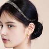 Headband Leopard Print Resin Headband with Anti-Slip Teeth Retro Tortoise Shell